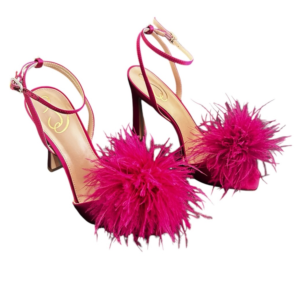 Sam Edelman Leon Raspberry Satin Size 8.5 Brand New